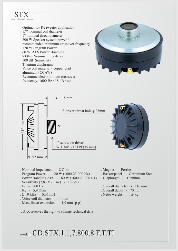 CD.STX.1.1,7.800.8.F.T.TI CD.STX.1.1,7.800.8.F.T.TI